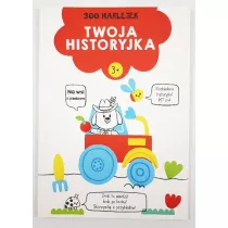300 naklejek. Twoja historyjka 3+ (czerwona)