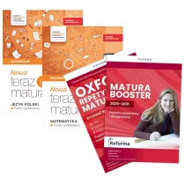 Pakiet Matura 2026: Nowa Teraz matura. Vademecum. Zakres podstawowy: J�zyk polski i Matematyka, Oxford Repetytorium Maturzysty. Poziom rozszerzony z dodatkiem Matura Booster i Online Practice
