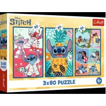 Puzzle 3x80 wiat Stitcha TREFL