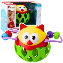 Pika mikka sowa z grzechotk sensoryczna Leantoys