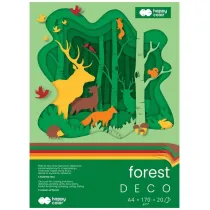 Blok Hobby Deco Forest A4 20 ark 5 kol HAPPY COLOR