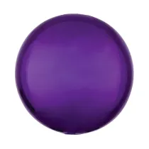 Amscan Balon foliowy kula fioletowa (niepakowany) 38cm