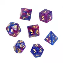Komplet koci 2-kolorowych. Ciemnoniebiesko-purpurowe Rebel