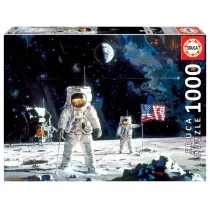 Puzzle 1000 el. Pierwsi ludzie na ksi�ycu Educa