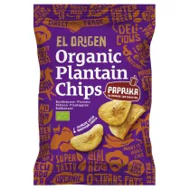 El Origen Chipsy z plantana paprykowe bezglutenowe 80 g Bio