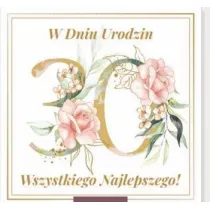 Art Nuvo Karnet kwadrat 30 urodziny damskie CK-01
