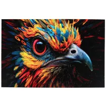 Puzzle drewniane kolorowe - Ptak Eureka 3D