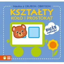 Nauka z grubym obrysem. Ksztaty. Koo i prostokt