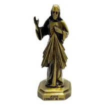 Figurka metalowa Jezus Mi�osierny 6cm