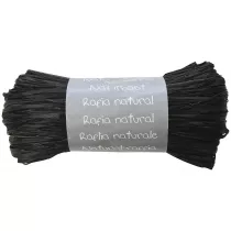 Maildor Rafia naturalna kolor Czarny 50 g