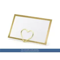PartyDeco Wizyt�wki na st� Ramka z�ota 9,5x5,5cm (10 szt)