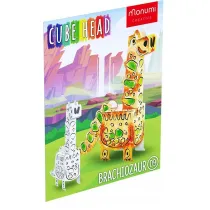 Kolorowanka 3D CubeHead Dino Brachiozaur