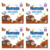 Humana Milk Minis Budy czekoladowy po 10. miesicu Zestaw 4 x 400 g
