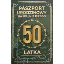 Yeku Karnet Urodziny 50 Nowy paszport m�skie