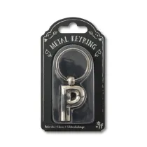 If Silver Letter Keyring - brelok do kluczy litera P