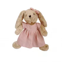 Pluszak Krlik Rosalie w rowej sukience 30 cm Beppe