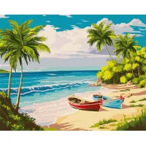Ideyka Malowanie po numerach - Pi�kna wyspa 40x50cm