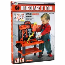 Stolik majsterkowicza z akcesoriami 70cm LeanToys