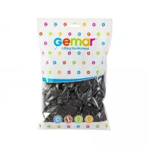 Godan Balony GM110 metaliczne 12 czarne 100 szt.