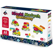 Klocki ma�ych geniuszy Soft mi�kkie 62el