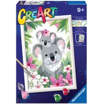 Ravensburger Malowanka CreArt dla dzieci. Sodkie koale. Malowanie po numerach