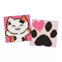 Diamentowa mozaika na magnesie IDEYKA 9x9 cm kids Puszyste U�ciski
