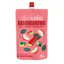 Owolovo Mus jabkowo-rabarbarowy Rabarbarowo 200 g