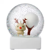 Hoptimist Figurka Reindeer Snow Globe L Latte 26378