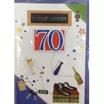 Panorama Karnet Urodziny B6 Premium 66 + koperta