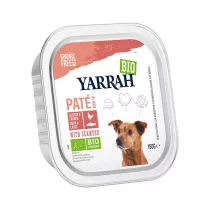 Yarrah Pasztet z kurczaka i �ososia z algami morskimi dla psa 150 g Bio