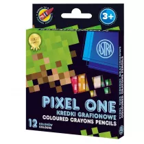Astra Kredki grafionowe Pixel One 12 kolor�w