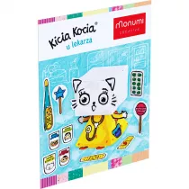 Kolorowanka 3D. Kicia Kocia u lekarza.