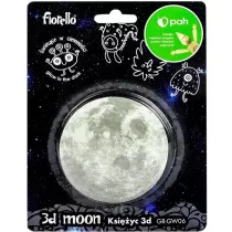 Fiorello Naklejka fluorescencyjna 3D Ksiyc 8,5cm
