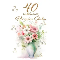 Trend Kartka okoliczno�ciowa Rocznica �lubu 40