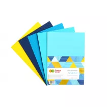 Happy Color Tektura falista OCEAN, 5 kolor�w, A4, 5 arkuszy 5 kartek
