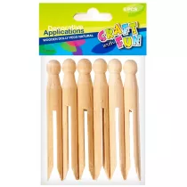 Craft with Fun Koki dekoracyjne drewniane 384118
