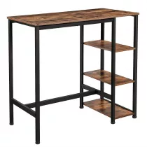 Songmics Stolik barowy kuchenny z pkami Loft