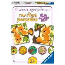 Puzzle 9x2 Animals and their babies Ravensburger