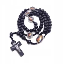 R�aniec drewniany czarny - Jezu ufam Tobie