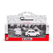 AUTO OSOB MET FIAT 126P PRZYCZEPA KROTKA BIA Daffi