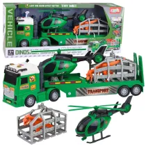 Zestaw transport Dinozaura �wiat�a d�wi�k LeanToys