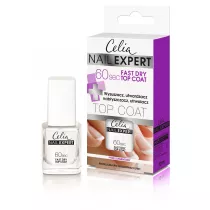 Celia Nail Expert 60sec Fast Dry Top Coat wysuszacz utwardzacz nabyszczacz utrwalacz lakieru 10 ml