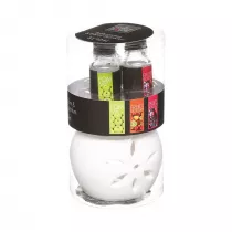 Kominek z zestawem olejk�w owocowych