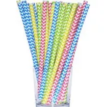 S�omki papierowe shake niebieskie 8mm 10 szt.