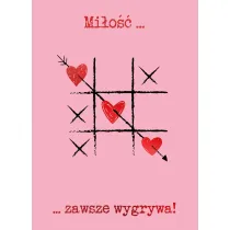 Karnet B6 z kopert� z�ocony K�ko i Krzy�yk Walentynki HENRY 483761