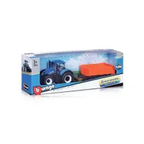 Bburago model tractor t7.315 with tipping trailer 10cm