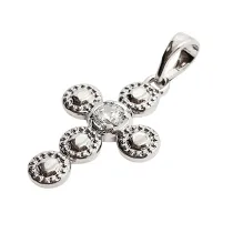 Zawieszka Krzy�yk Posrebrzany 21x19mm