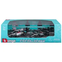 Bburago model 1:43 zestaw bolid�w f1 mercedes amg w12 w13 w14 18-38093