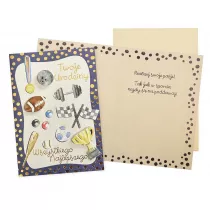 Kukartka Karnet B6 Urodziny (mskie, sport)