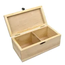 Pudeko drewniane z zamkiem 20x10x8cm